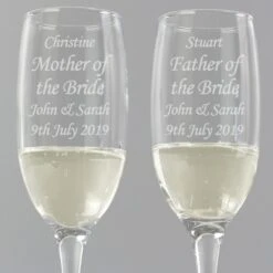 Personalised Celebration Pair Of Flutes -PERSONALISE STORE p010709 2