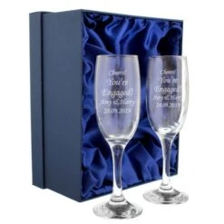 Personalised Celebration Pair Of Flutes -PERSONALISE STORE p010709 3