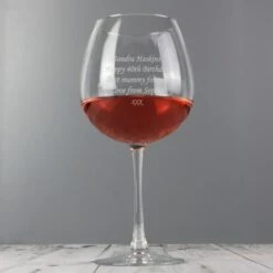 Personalised Bottle Of Wine Glass -PERSONALISE STORE p010724 2