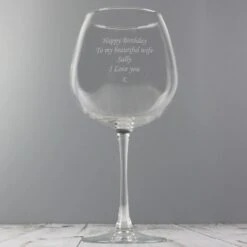 Personalised Bottle Of Wine Glass -PERSONALISE STORE p010724 7