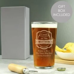 Personalised Classic Pint Glass