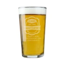 Personalised Classic Pint Glass -PERSONALISE STORE p010798 4