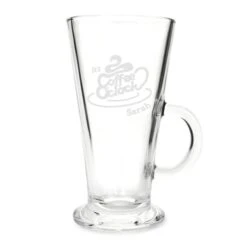 Personalised Coffee O Clock Latte Glass -PERSONALISE STORE p0107c28 4