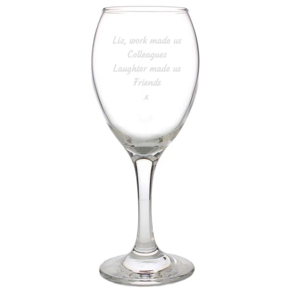 Personalised Any Message Wine Glass 2 Personalised Any Message Wine Glass - Image 2