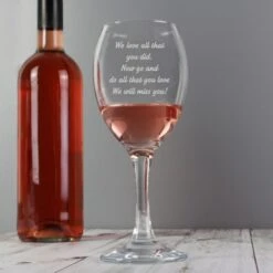Personalised Any Message Wine Glass 9 Personalised Any Message Wine Glass -PERSONALISE STORE p0107d41 2