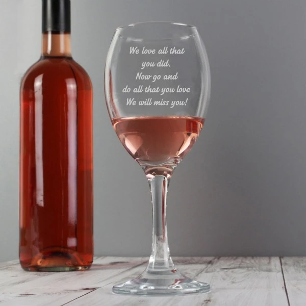 Personalised Any Message Wine Glass 3 Personalised Any Message Wine Glass - Image 3