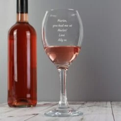 Personalised Any Message Wine Glass 10 Personalised Any Message Wine Glass -PERSONALISE STORE p0107d41 3