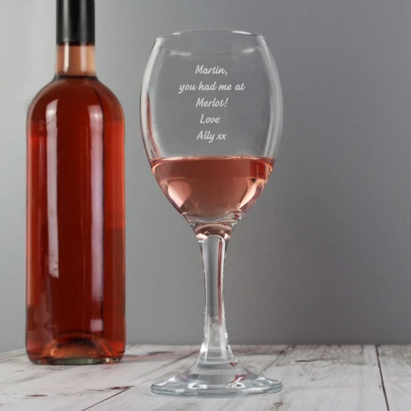 Personalised Any Message Wine Glass 4 Personalised Any Message Wine Glass - Image 4