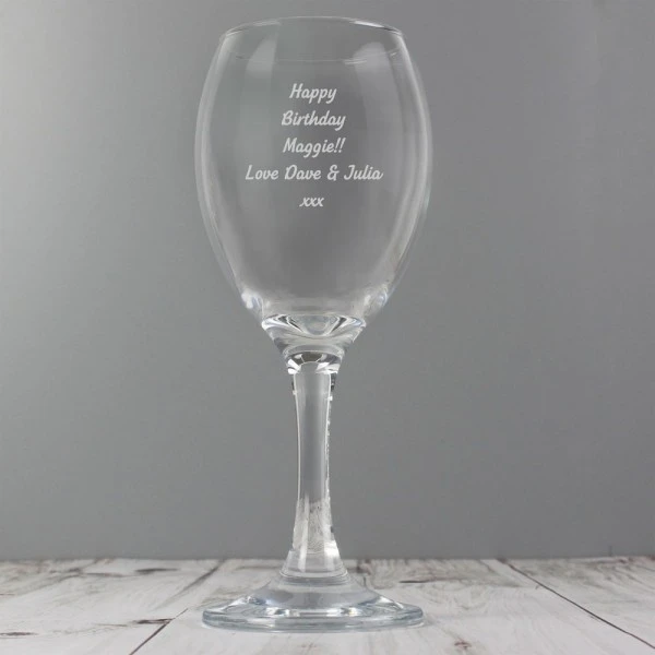 Personalised Any Message Wine Glass 5 Personalised Any Message Wine Glass - Image 5