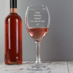 Personalised Any Message Wine Glass 13 Personalised Any Message Wine Glass -PERSONALISE STORE p0107d41 6