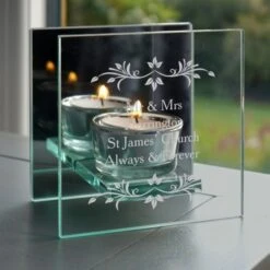 Personalised Sentiments Mirrored Glass Tea Light Candle Holder 16 Personalised Sentiments Mirrored Glass Tea Light Candle Holder -PERSONALISE STORE p0107d42 6