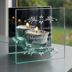 Personalised Sentiments Mirrored Glass Tea Light Candle Holder 18 Personalised Sentiments Mirrored Glass Tea Light Candle Holder -PERSONALISE STORE p0107d42 8