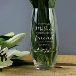 Personalised "First My Mother, Forever My Friend" Bullet Vase