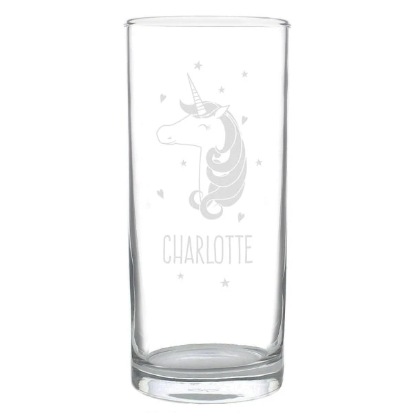 Personalised Unicorn Engraved Hi Ball Glass 2 Personalised Unicorn Engraved Hi Ball Glass - Image 2