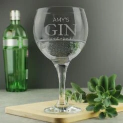 Personalised Gin Balloon Glass -PERSONALISE STORE p0107e36 5