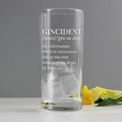 Personalised Gincident Hi Ball Glass -PERSONALISE STORE p0107e37 5