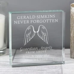 Personalised Guardian Angel Wings Crystal Token 12 Personalised Guardian Angel Wings Crystal Token -PERSONALISE STORE p0107e42 3
