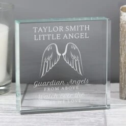 Personalised Guardian Angel Wings Crystal Token 13 Personalised Guardian Angel Wings Crystal Token -PERSONALISE STORE p0107e42 4