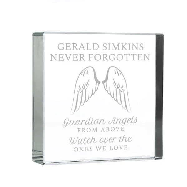 Personalised Guardian Angel Wings Crystal Token 8 Personalised Guardian Angel Wings Crystal Token - Image 8