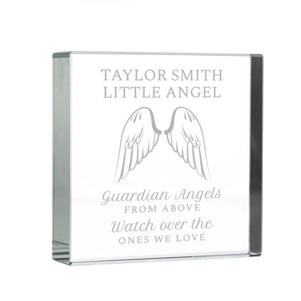 Personalised Guardian Angel Wings Crystal Token 9 Personalised Guardian Angel Wings Crystal Token - Image 9