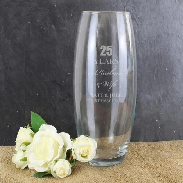 Personalised Anniversary Bullet Vase 3 Personalised Anniversary Bullet Vase - Image 3