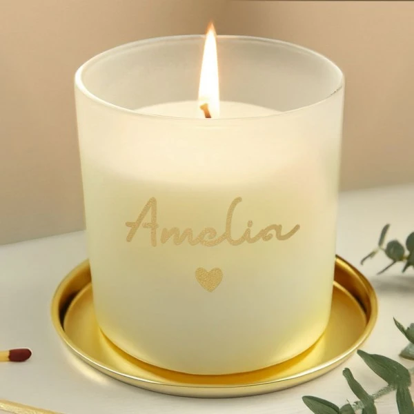 Personalised Gold Name Scented Jar Candle 2 Personalised Gold Name Scented Jar Candle - Image 2