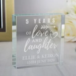 Personalised Anniversary Crystal Token