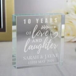 Personalised Anniversary Crystal Token -PERSONALISE STORE p0107e91 2