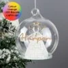 Personalised Christmas LED Angel Bauble