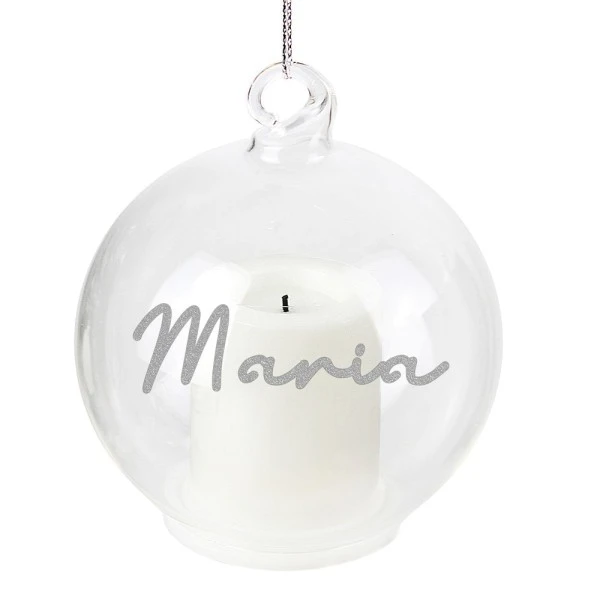Personalised Christmas LED Candle Bauble 4 Personalised Christmas LED Candle Bauble - Image 4