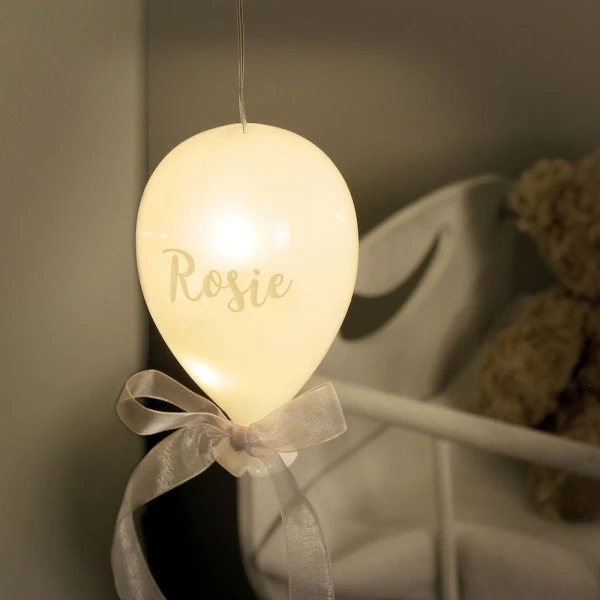 Personalised Message LED Hanging Glass Balloon 1 Personalised Message LED Hanging Glass Balloon
