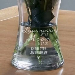 Personalised Love You To The Moon And Back Glass Vase 5 Personalised Love You To The Moon And Back Glass Vase -PERSONALISE STORE p0107f37 2