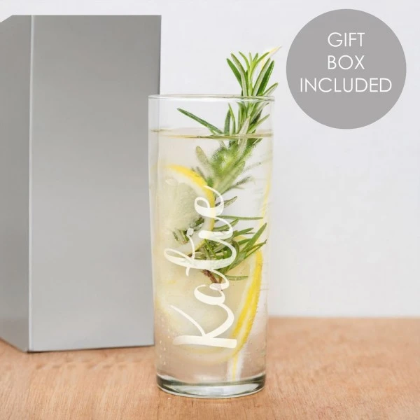 Personalised Name Only Engraved Hi Ball Glass 1 Personalised Name Only Engraved Hi Ball Glass