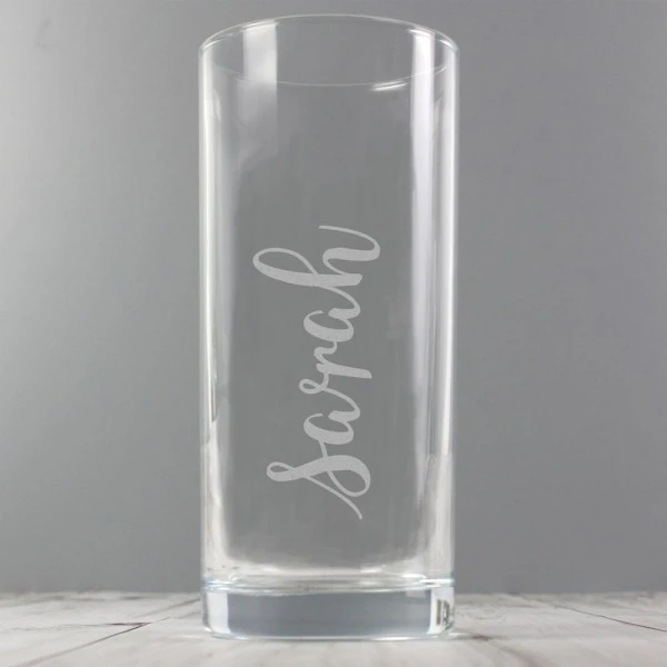 Personalised Name Only Engraved Hi Ball Glass 3 Personalised Name Only Engraved Hi Ball Glass - Image 3
