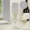 Personalised You Are The Best Flute Glass