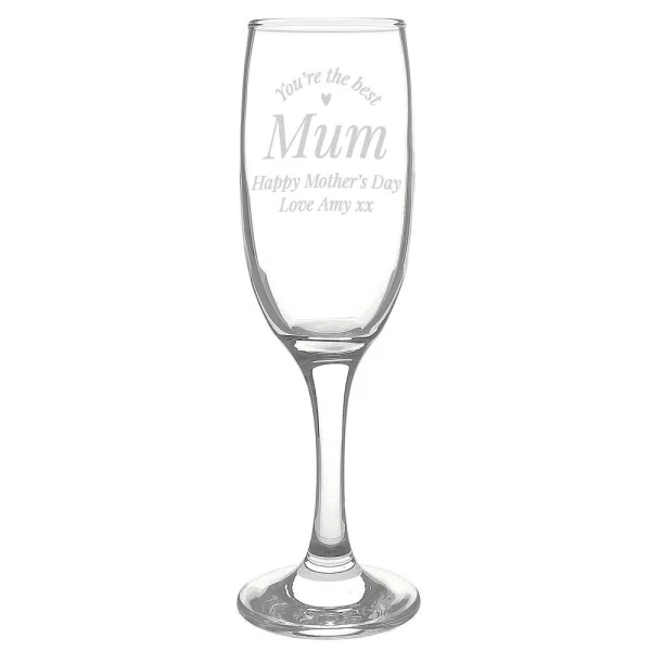 Personalised You Are The Best Flute Glass 2 Personalised You Are The Best Flute Glass - Image 2