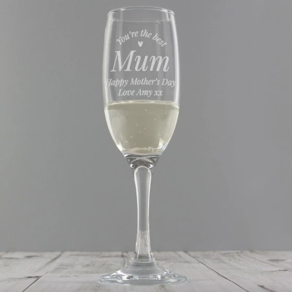 Personalised You Are The Best Flute Glass 4 Personalised You Are The Best Flute Glass - Image 4