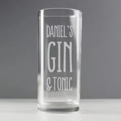 Personalised Gin & Tonic Hi Ball Glass -PERSONALISE STORE p0107g07 2