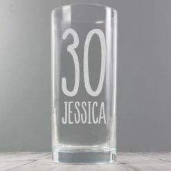 Personalised Big Age Hi Ball Glass -PERSONALISE STORE p0107g30 3