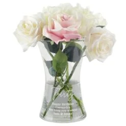 Personalised Big Age Glass Vase -PERSONALISE STORE p0107g58 4