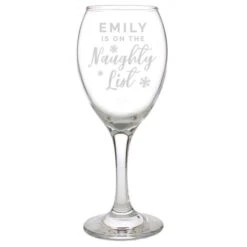 Personalised I'm On The Naughty List Wine Glass -PERSONALISE STORE p0107g68 4