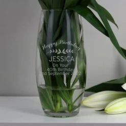 Personalised Classic Bullet Vase 6 Personalised Classic Bullet Vase -PERSONALISE STORE p0107g97 2