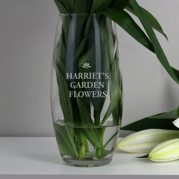 Personalised Bold Font Bullet Vase 1 Personalised Bold Font Bullet Vase
