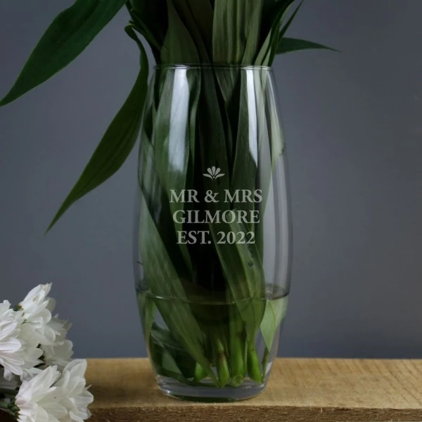 Personalised Bold Font Bullet Vase 2 Personalised Bold Font Bullet Vase - Image 2