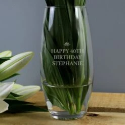 Personalised Bold Font Bullet Vase 6 Personalised Bold Font Bullet Vase -PERSONALISE STORE p0107g98 2