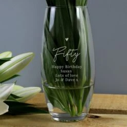 Personalised Big Age Bullet Vase -PERSONALISE STORE p0107g99 4