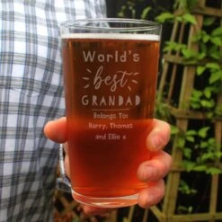 Personalised World's Best Pint Glass -PERSONALISE STORE p0107i40 3