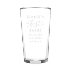 Personalised World's Best Pint Glass -PERSONALISE STORE p0107i40 4