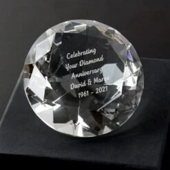 Personalised Diamond Paperweight -PERSONALISE STORE p010882 4