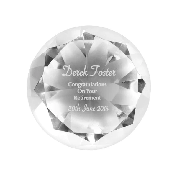 Personalised Occasion Diamond Paperweight 6 Personalised Occasion Diamond Paperweight - Image 6